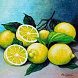 Lemons - Salvatore Ruggeri - Tempera