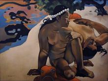 Art reproductions by Paul Gauguin: Aha oe feii - Salvatore Ruggeri - Oil