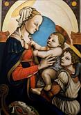Copia d'autore da Sandro Botticelli, Madonna con bambino - Salvatore Ruggeri - Olio