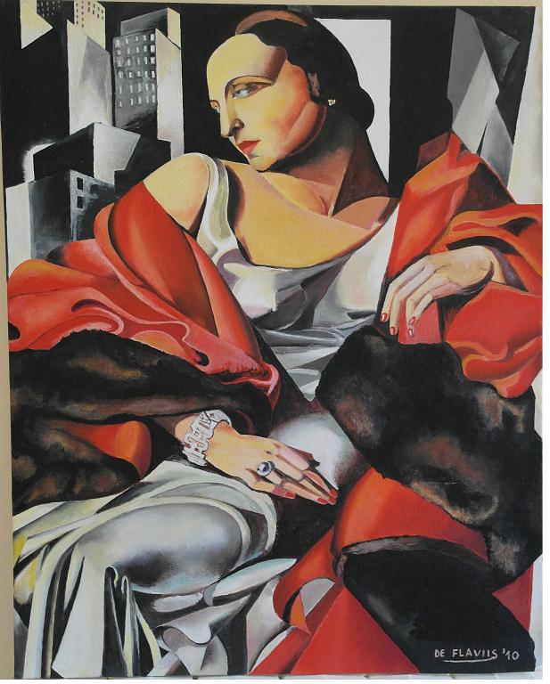 Portrait of Madame Boucard. - Michele De Flaviis - Oil - 400 €