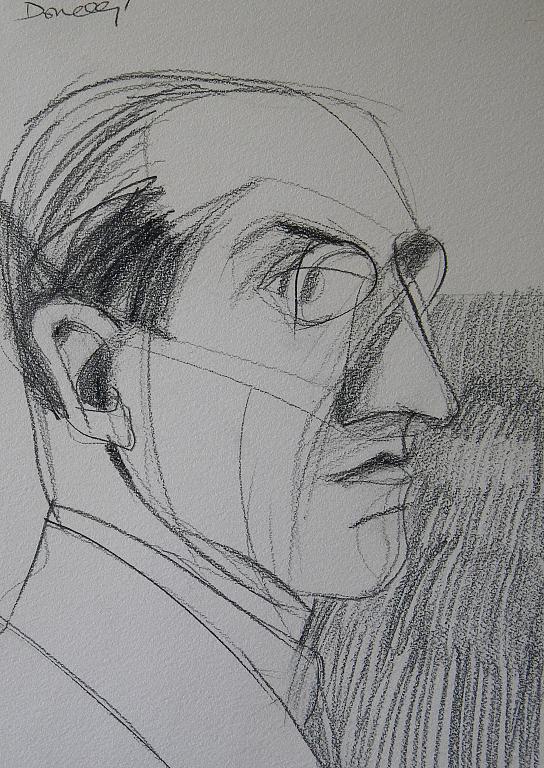 Portrait of Piet Mondrian - Gabriele Donelli - Pencil