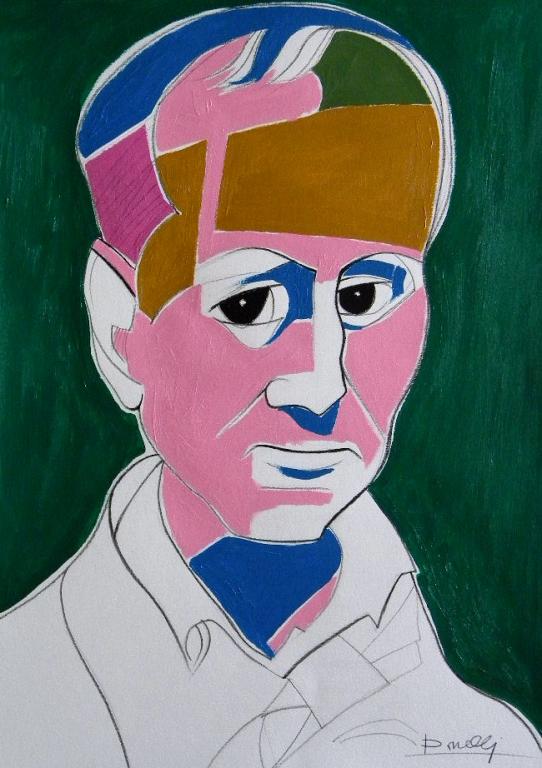 Portrait of Charles Baudelaire - Gabriele Donelli - Acrylic