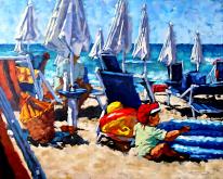 A DAY AT THE BEACH - Paolo Benedetti - Acrylic - 750€