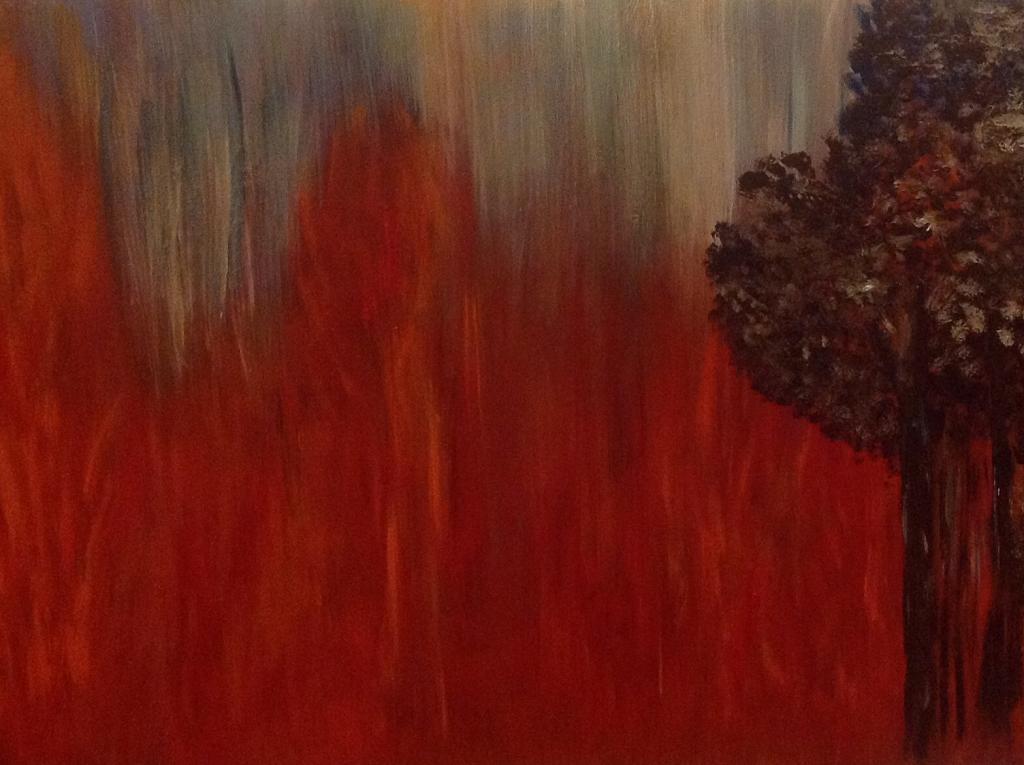 FIRE - maria luisa acciaioli - OIL-ACRYLIC - 250 €