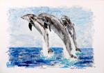  DOLPHINS 2 - Paolo Benedetti - Acrylic - 80€