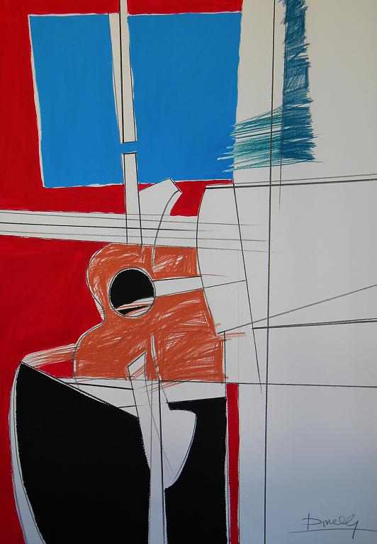 Composition 347 - Gabriele Donelli - Pastel and acrylic