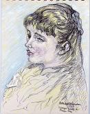 Portrait of young girl - Pietro Dell'Aversana - Pastels - 40€