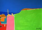 Houses in the hills. Number four - Gabriele Donelli - Acrylic