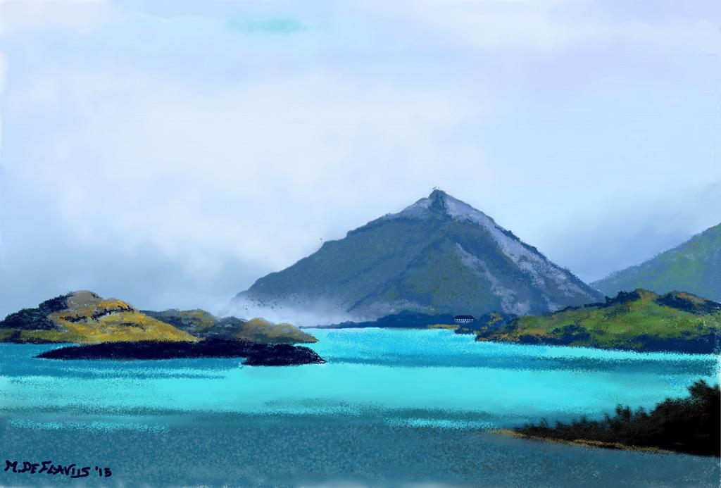 Lago nordico - Michele De Flaviis - Digital Art
