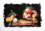 FRUIT WITH ROSE - Paolo Benedetti - Acrylic - € - Sold!