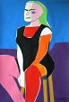 Girl sitting - Gabriele Donelli - Acrylic