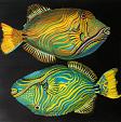 Fishes, tempera on paper - Ruzanna Scaglione Khalatyan - Tempera - 60 €