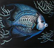 Fishes, Angelfish - Ruzanna Scaglione Khalatyan - Tempera - 60€