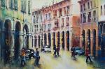 lights and shadows in Correggio - Mery BLINDU - Acrylic - 200€
