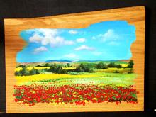Field of poppies in the countryside around Viterbo - Paolo Benedetti - Acrylic - 70€