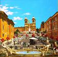 Spanish Steps - Rome - Paolo Benedetti - Acrylic - 2500€