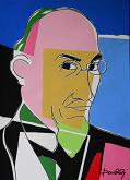 Portrait of Erik Satie - Gabriele Donelli - Acrylic