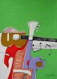 Composition for guitar - Gabriele Donelli - Pastel and acrylic