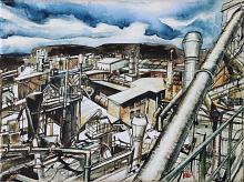 Chemical Industry - Lucio Forte - Acrylic, watercolour, oil, ink on canvas - 250€