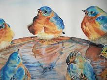 birds - Ruzanna Scaglione Khalatyan - Watercolor - 110€