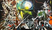  Triptych - Lucio Forte - Action painting - 1500€