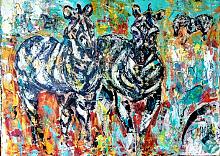 Zebras - tiziana marra - Action painting