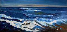 Sea and rocks - Pietro Dell'Aversana - Oil