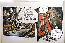 Luigi e Giannandrea 8 - Lucio Forte - Watercolour on Xerocopy - 80€