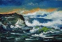 Rough sea - Pietro Dell'Aversana - Oil