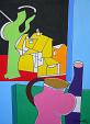 Still life with landscape - Gabriele Donelli - Acrylic