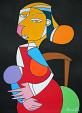 Woman sitting - Gabriele Donelli - Acrylic