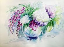  poetry in bloom - Carla Colombo - Watercolor - €