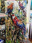 Four Parrots - tiziana marra - Action painting
