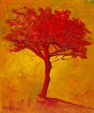 Red tree - Pietro Dell'Aversana - Oil - 65€