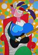 Girl with guitar - Gabriele Donelli - Acrylic