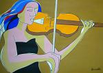 Girl with the violin - Gabriele Donelli - Acrylic