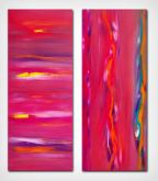 Sunset anomaly, dyptich - Davide De Palma - Olio - 350€