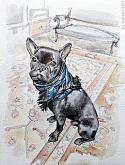 French Bulldog - Lucio Forte - Watercolor - €