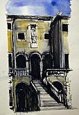 Palladio, Villa Godi - Lucio Forte - Ink, watercolour and acrylic on paper - 89€
