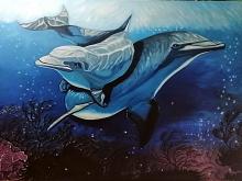 Dolphins - Pietro Dell'Aversana - Oil