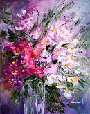  be there with flowers - Carla Colombo - Oil