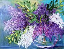 Beyond the colors, lilacs - Carla Colombo - Oil