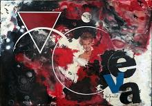 VARIANT ON EVA HERZIGOVA - Ezio Ranaldi - Action painting - 1200€