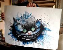 - cheshire cat -  - Carla Colombo - Watercolor - €