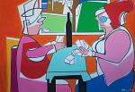 The card players - Gabriele Donelli - Acrylic