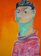 Portrait of Moise Kisling - Gabriele Donelli - Pastel and acrylic