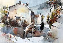 Bismantova Stone - Guido Ferrari - Watercolor - 230€