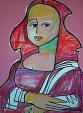 Portrait of Mona Lisa - Gabriele Donelli - Pastel and acrylic