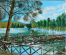 the small lake of Rumia - Giuseppe Iaria - Acrylic - 60€