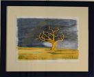 THE TREE IN THE STORM - Giuseppe Iaria - Watercolor - 100€